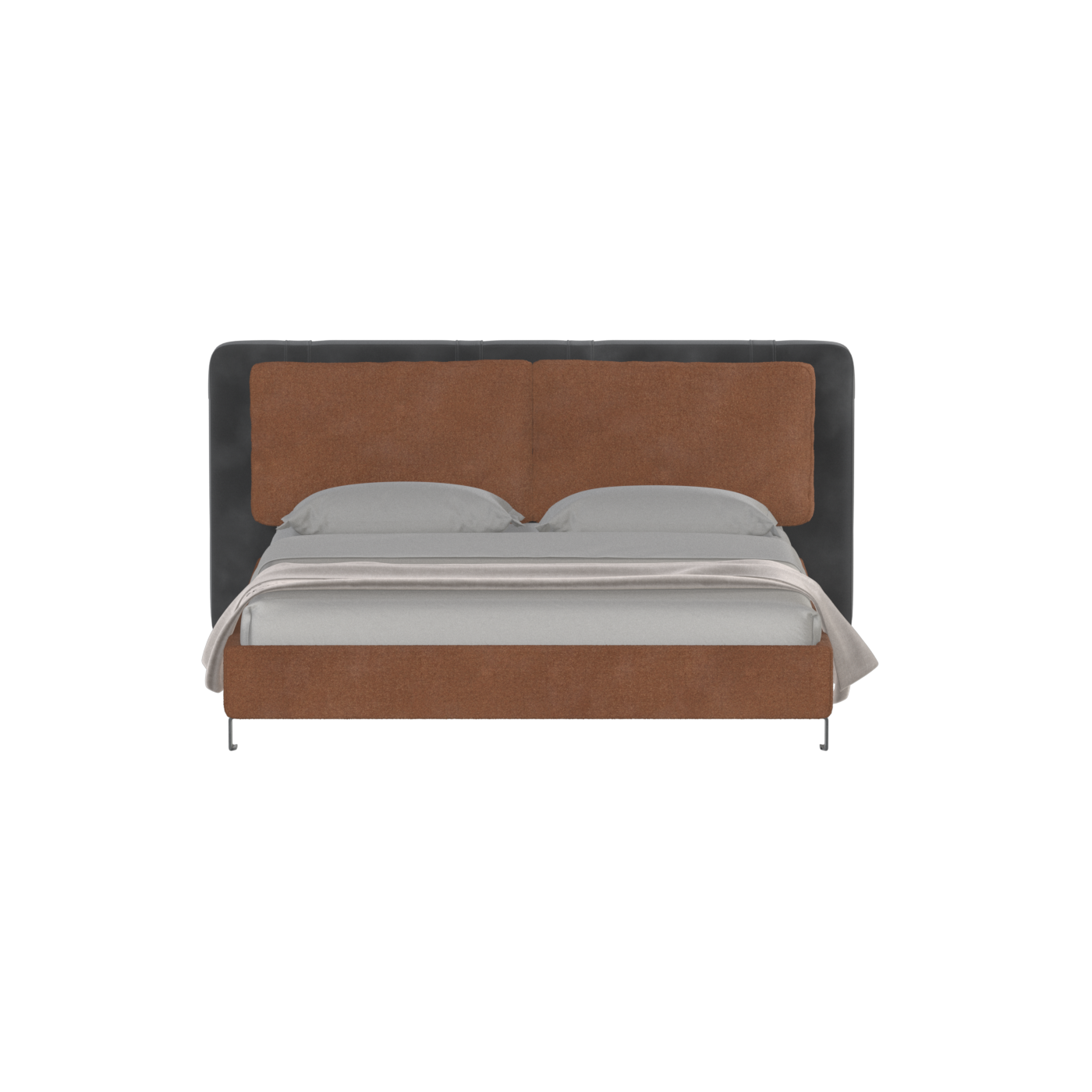 Giovanna Double Bed with Elegant Headboard