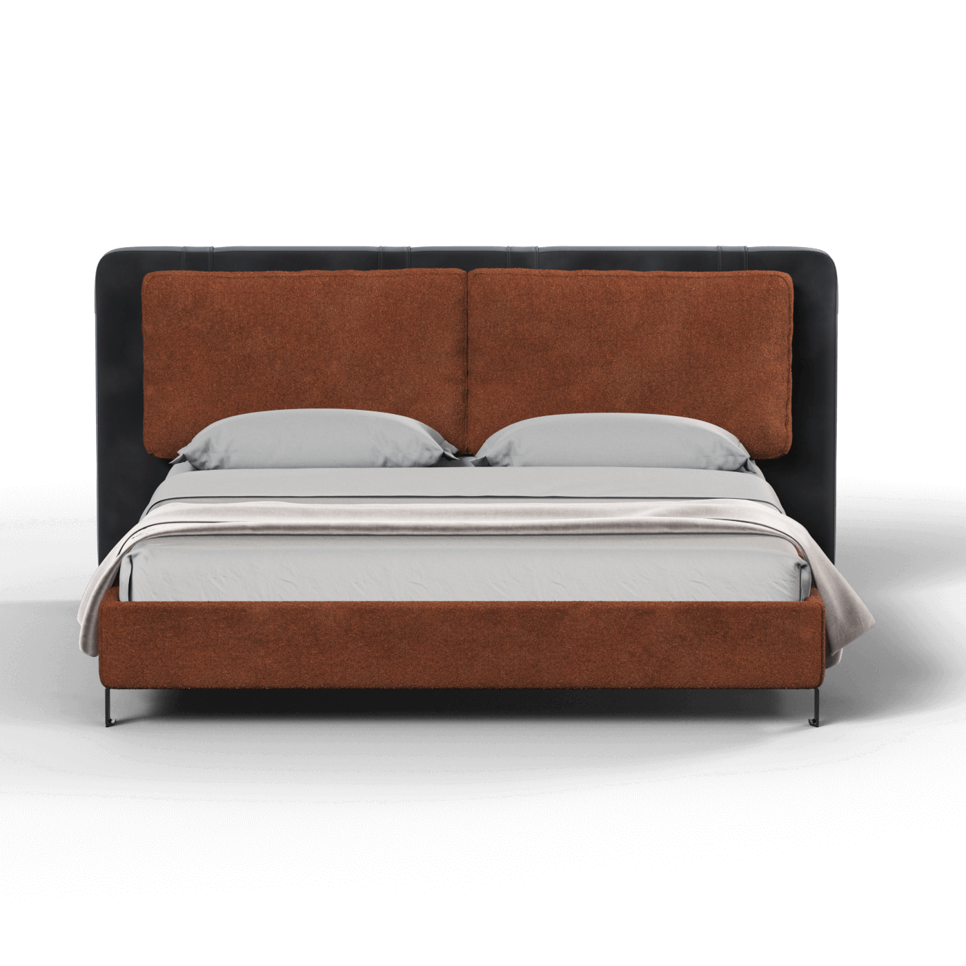 Giovanna Double Bed with Elegant Headboard