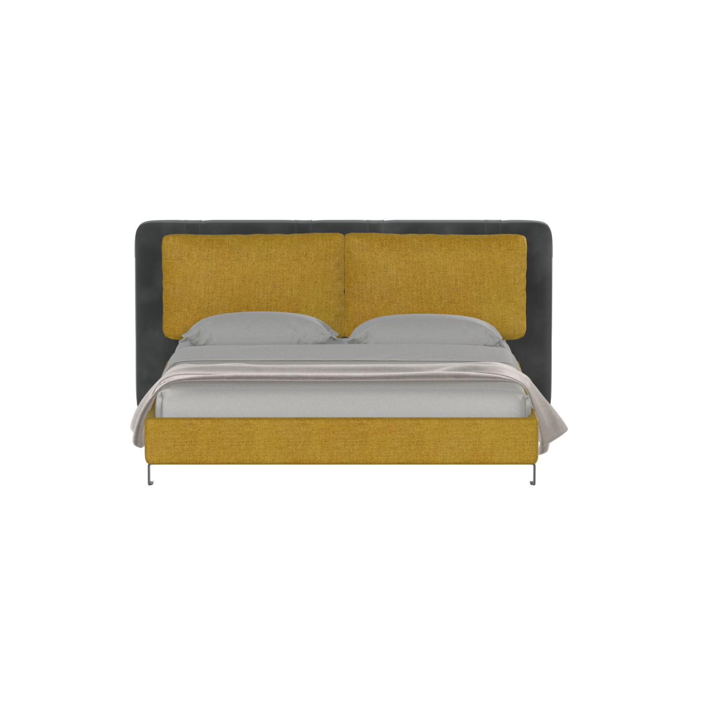 Giovanna Double Bed with Elegant Headboard