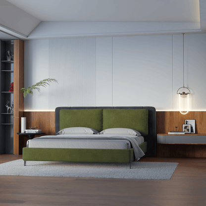 Giovanna Double Bed with Elegant Headboard