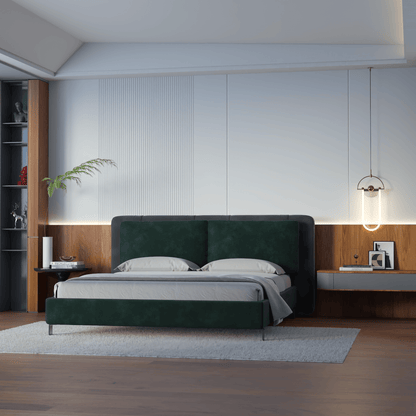 Giovanna Double Bed with Elegant Headboard