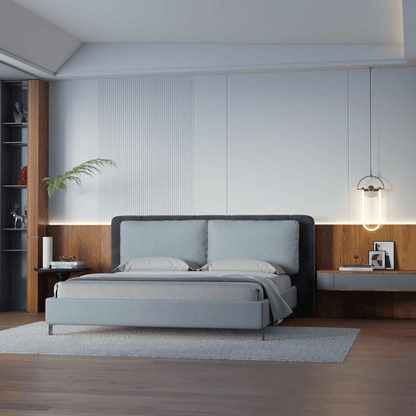 Giovanna Double Bed with Elegant Headboard