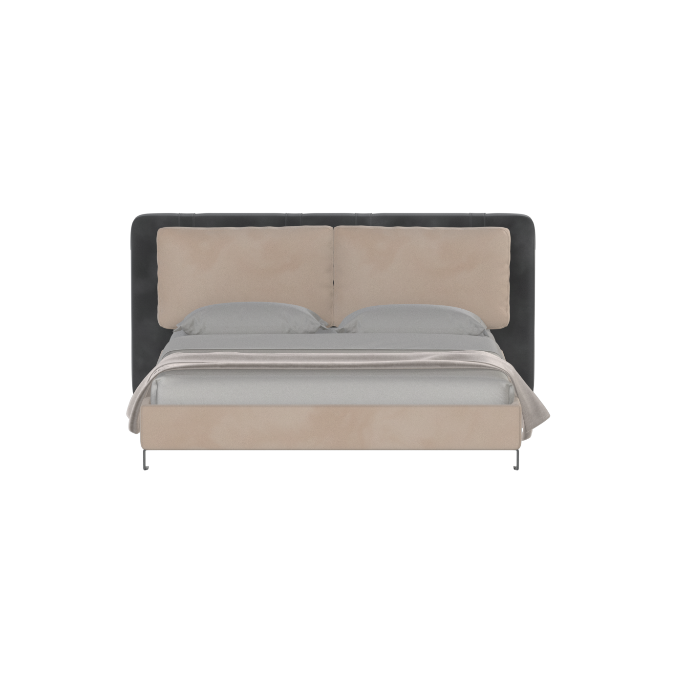 Giovanna Double Bed with Elegant Headboard