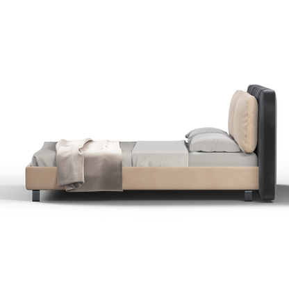 Giovanna Double Bed with Elegant Headboard