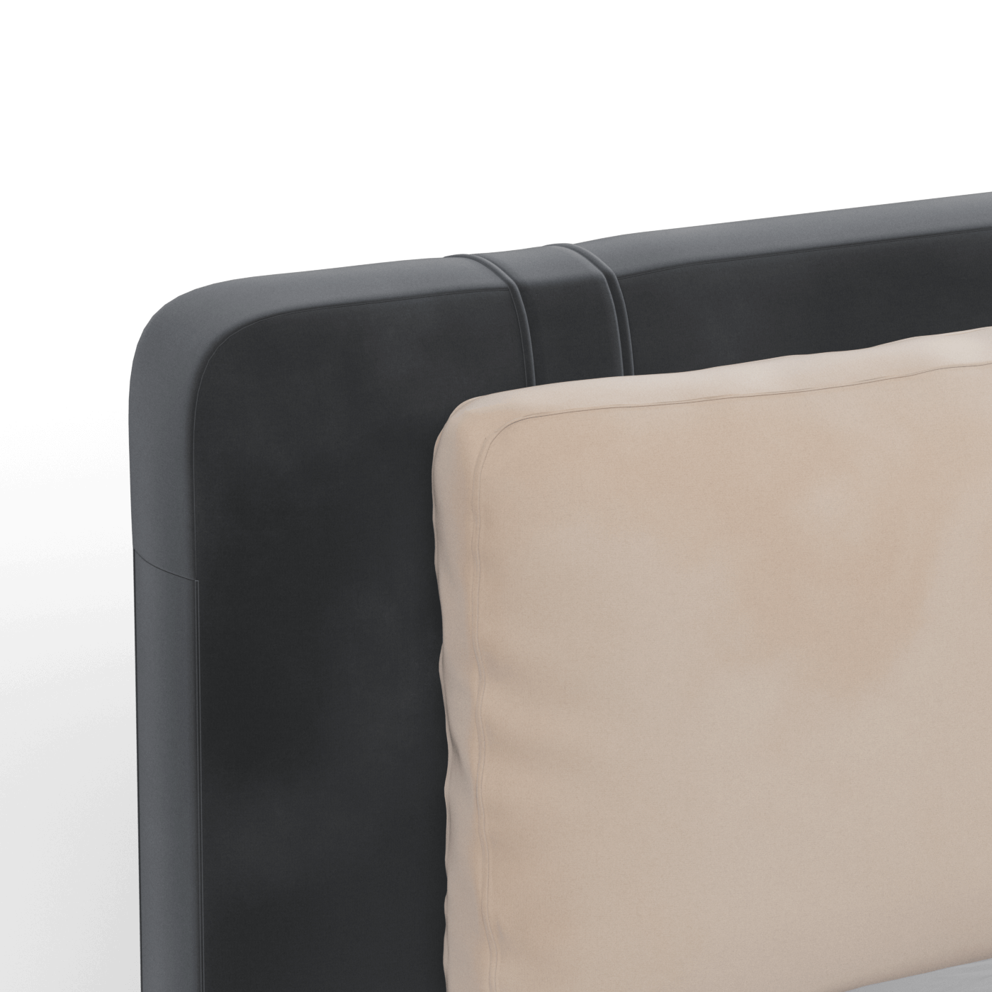 Giovanna Double Bed with Elegant Headboard