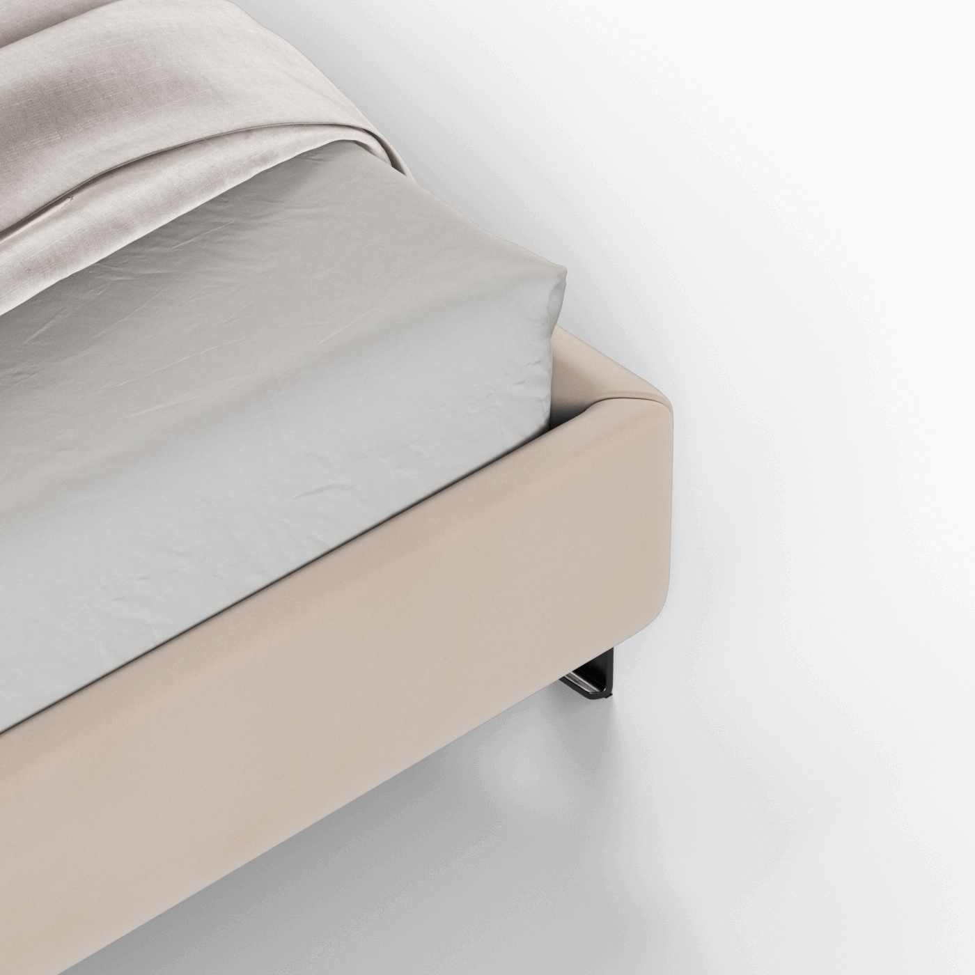 Giovanna Double Bed with Elegant Headboard