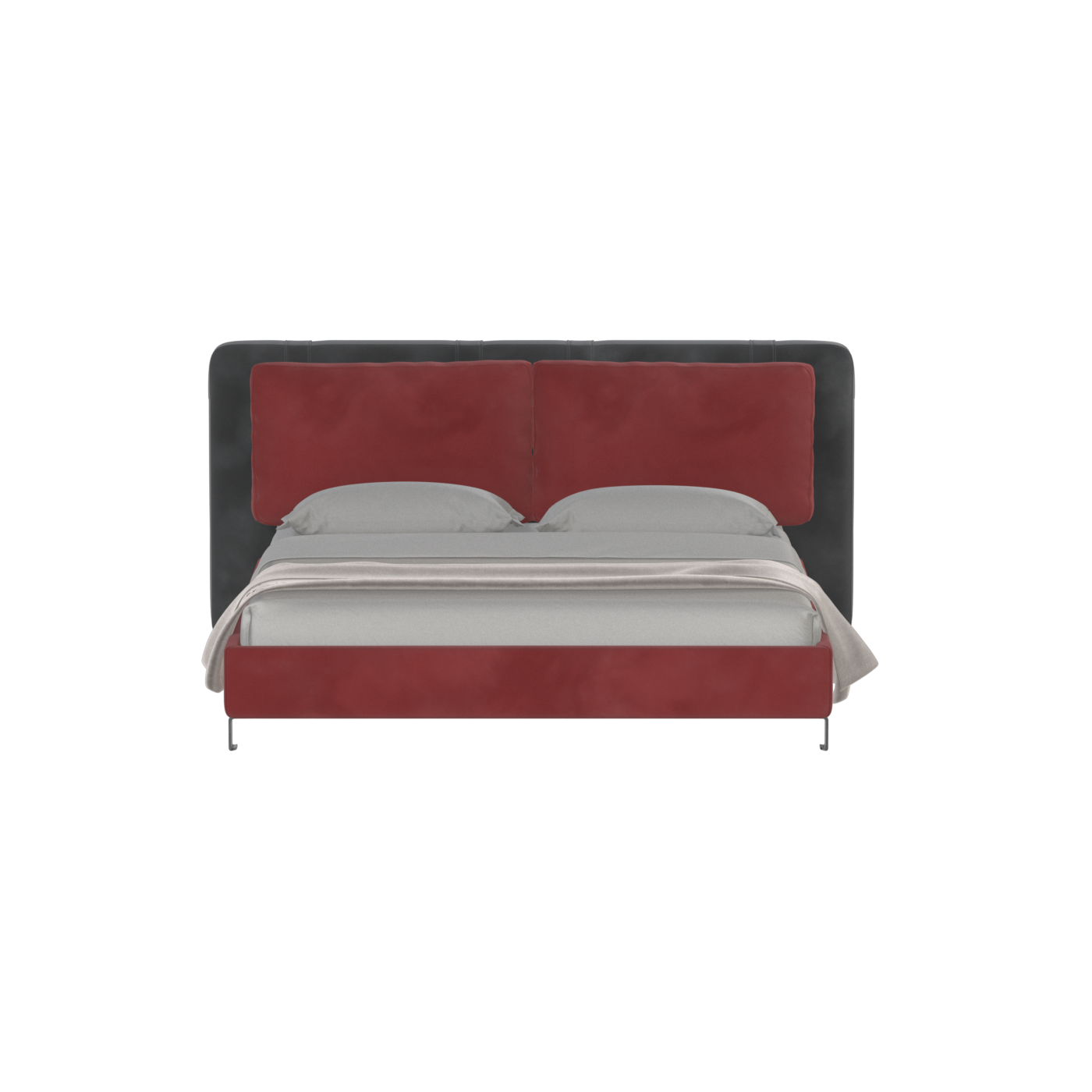 Giovanna Double Bed with Elegant Headboard