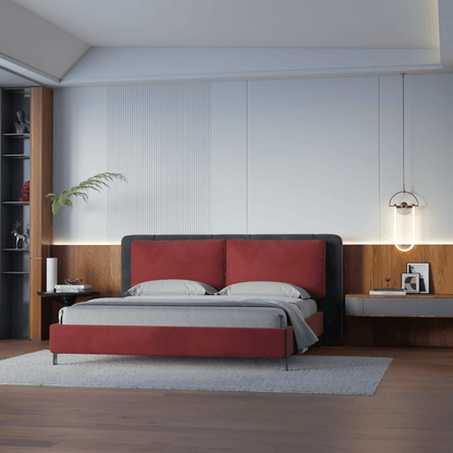 Giovanna Double Bed with Elegant Headboard