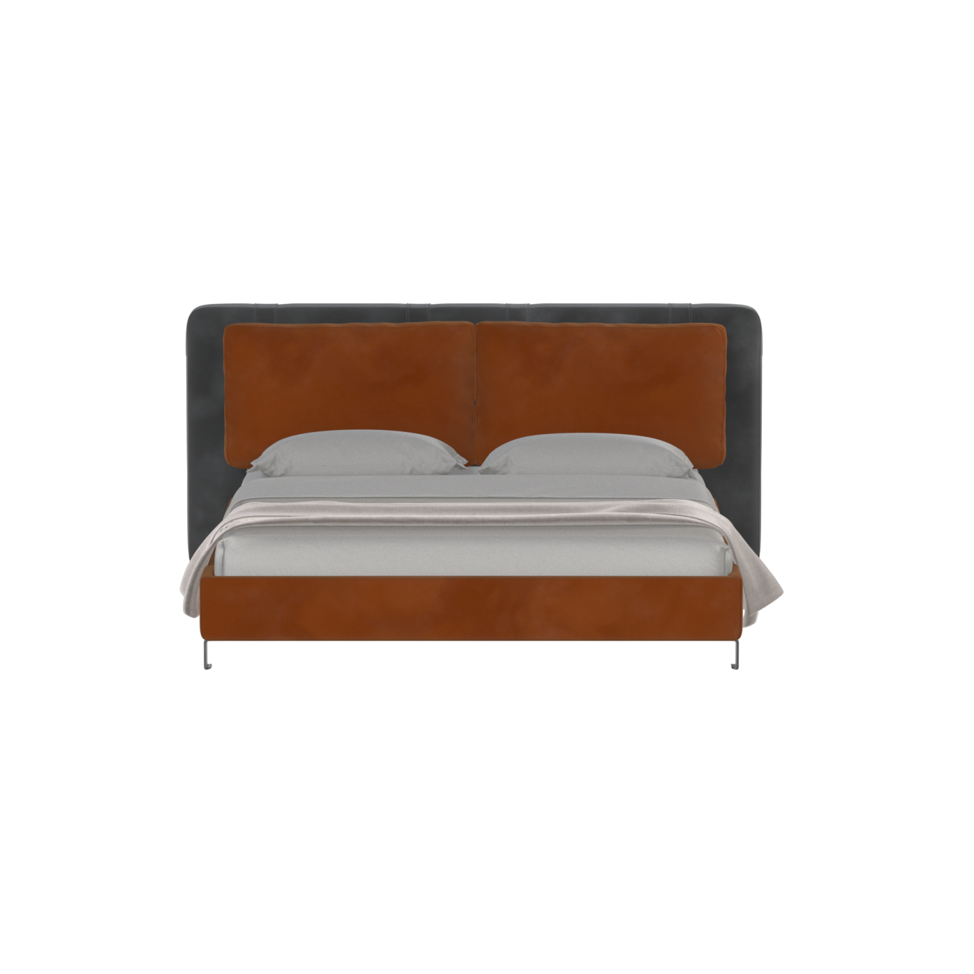Giovanna Double Bed with Elegant Headboard