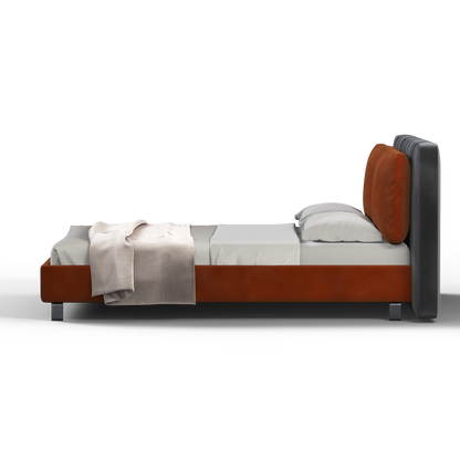 Giovanna Double Bed with Elegant Headboard