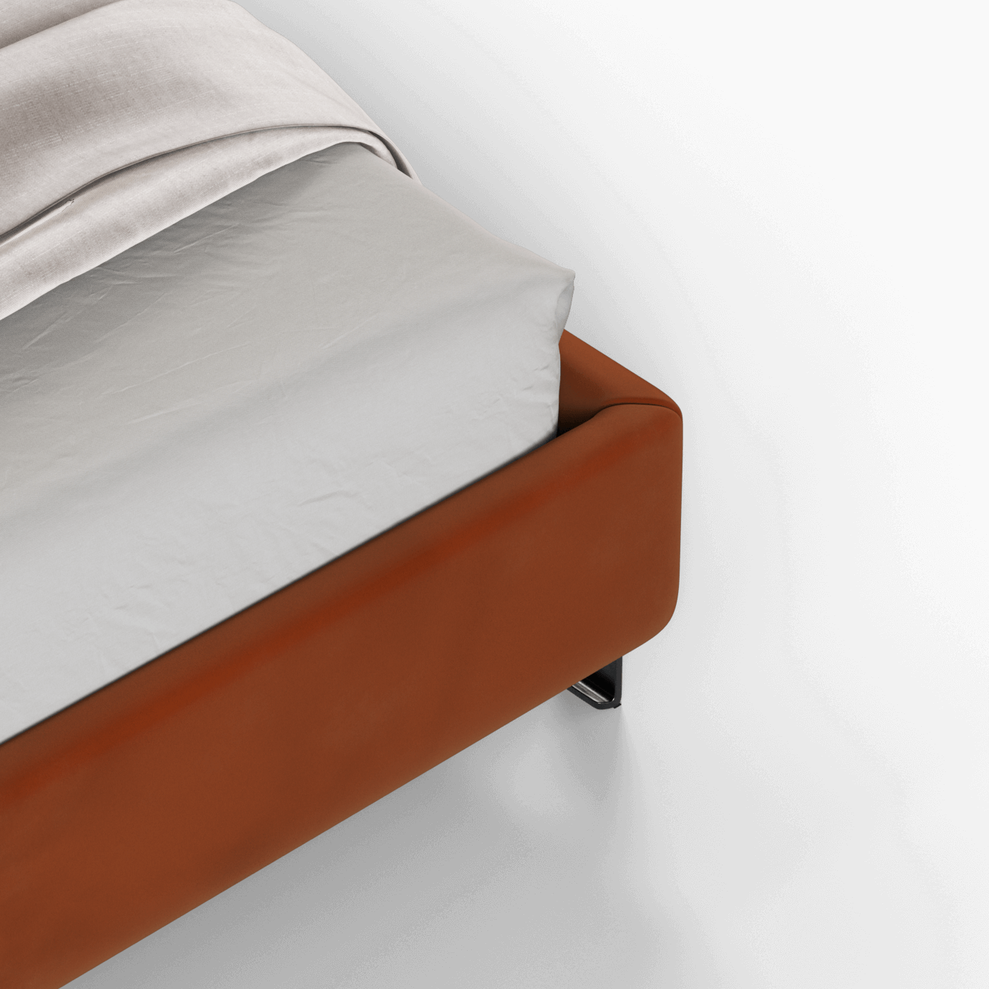 Giovanna Double Bed with Elegant Headboard