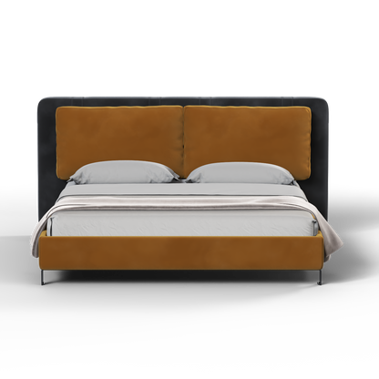 Giovanna Double Bed with Elegant Headboard