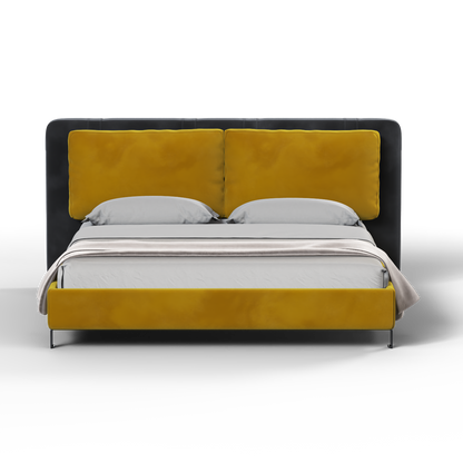 Giovanna Double Bed with Elegant Headboard