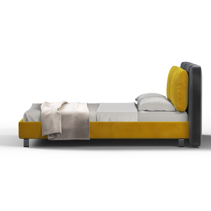 Giovanna Double Bed with Elegant Headboard