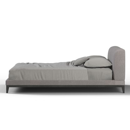 Infinity Upholstered Double Bed with Elegant Headboard