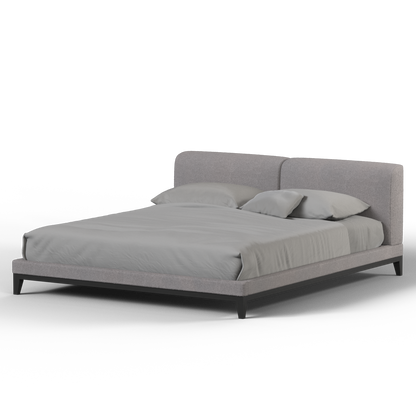 Infinity Upholstered Double Bed with Elegant Headboard