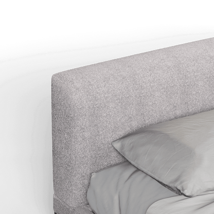 Infinity Upholstered Double Bed with Elegant Headboard