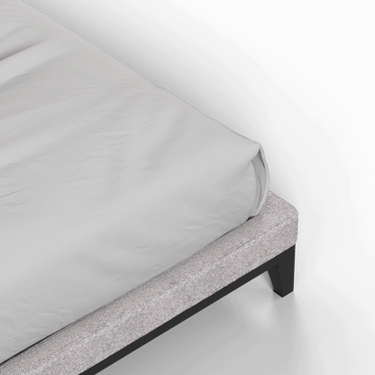 Infinity Upholstered Double Bed with Elegant Headboard