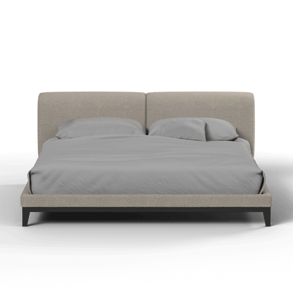 Infinity Upholstered Double Bed with Elegant Headboard