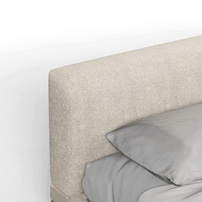 Infinity Upholstered Double Bed with Elegant Headboard