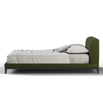 Infinity Upholstered Double Bed with Elegant Headboard