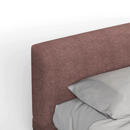 Infinity Upholstered Double Bed with Elegant Headboard
