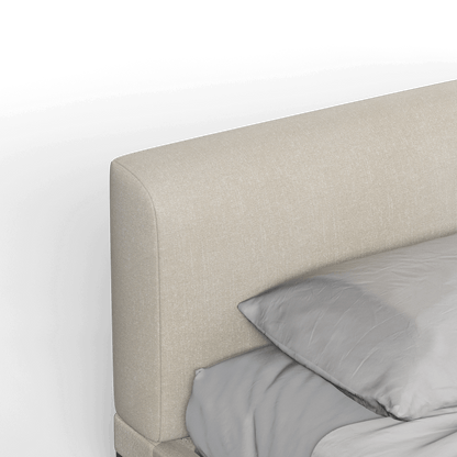 Infinity Upholstered Double Bed with Elegant Headboard