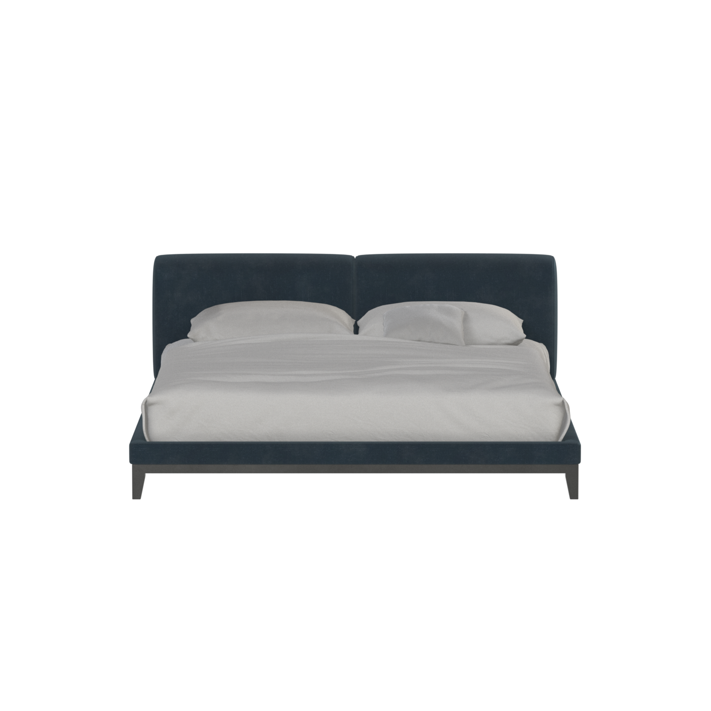 Infinity Upholstered Double Bed with Elegant Headboard