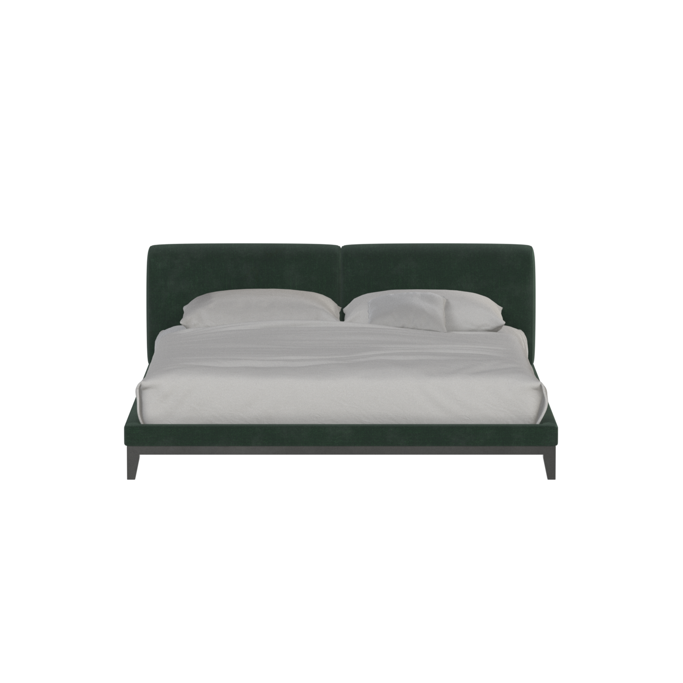 Infinity Upholstered Double Bed with Elegant Headboard
