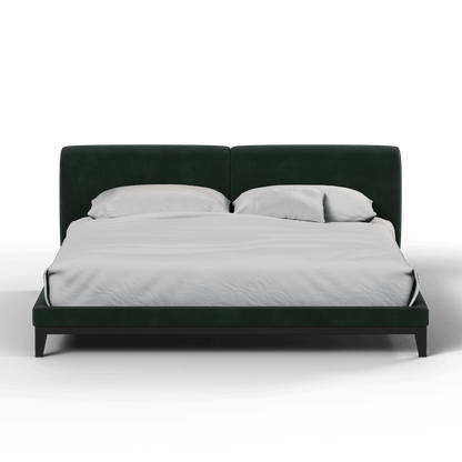 Infinity Upholstered Double Bed with Elegant Headboard