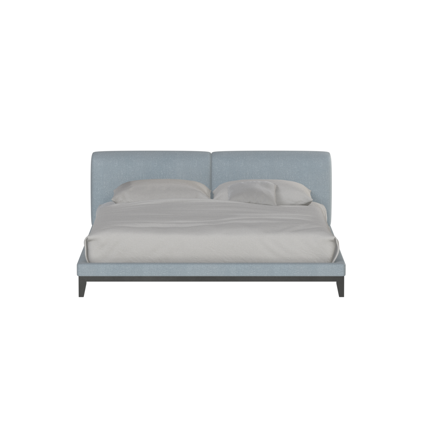 Infinity Upholstered Double Bed with Elegant Headboard