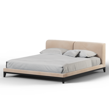 Infinity Upholstered Double Bed with Elegant Headboard