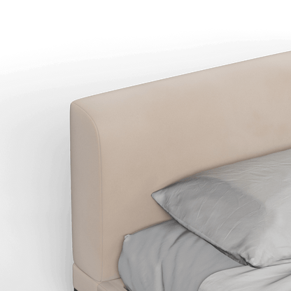 Infinity Upholstered Double Bed with Elegant Headboard