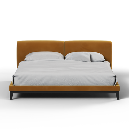 Infinity Upholstered Double Bed with Elegant Headboard