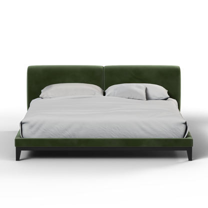 Infinity Upholstered Double Bed with Elegant Headboard