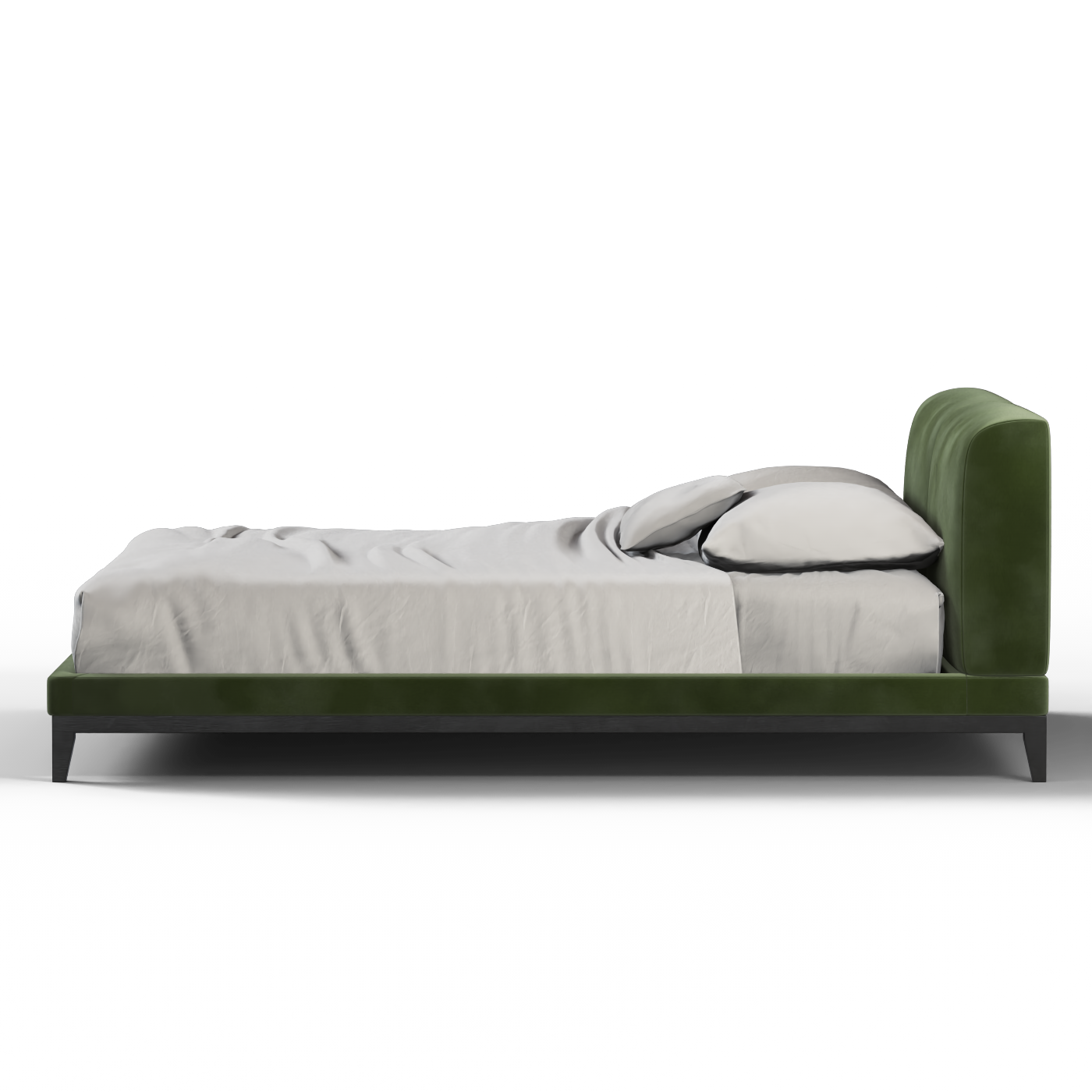 Infinity Upholstered Double Bed with Elegant Headboard