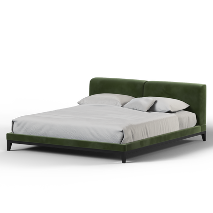 Infinity Upholstered Double Bed with Elegant Headboard