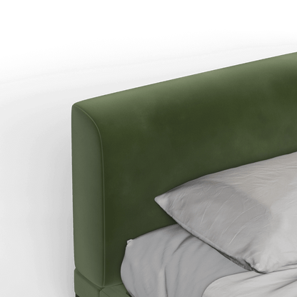 Infinity Upholstered Double Bed with Elegant Headboard