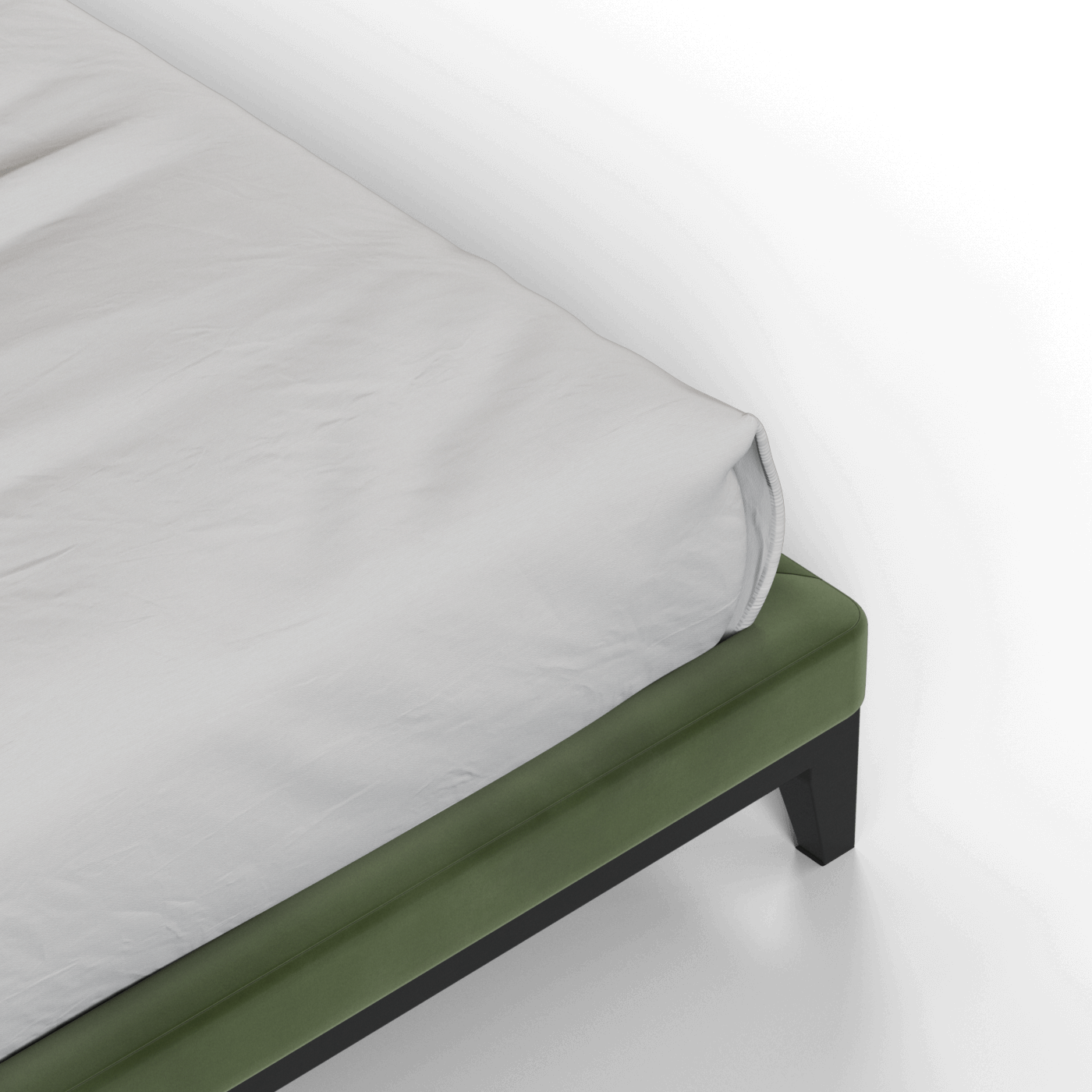 Infinity Upholstered Double Bed with Elegant Headboard