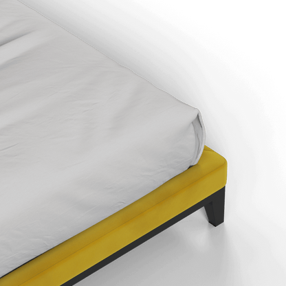 Infinity Upholstered Double Bed with Elegant Headboard