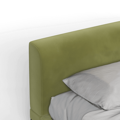 Infinity Upholstered Double Bed with Elegant Headboard