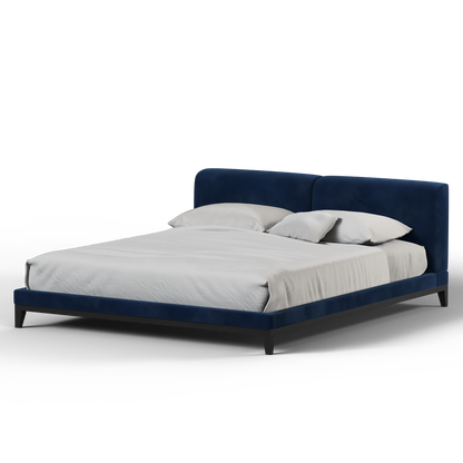 Infinity Upholstered Double Bed with Elegant Headboard