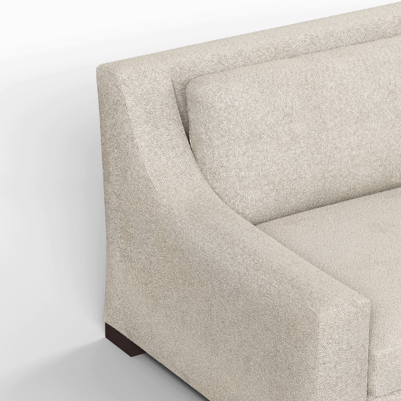 Louis 2 Seater Sofa — Structured Design with Tapered Arms