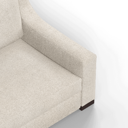 Louis 2 Seater Sofa — Structured Design with Tapered Arms