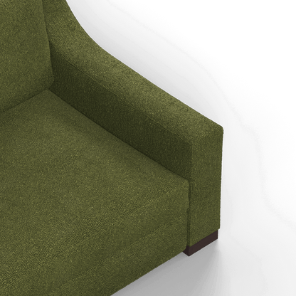 Louis 2 Seater Sofa — Structured Design with Tapered Arms
