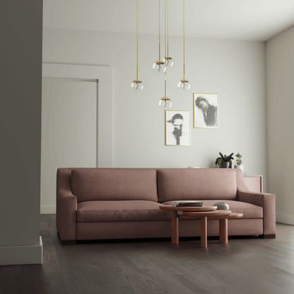 Louis 2 Seater Sofa — Structured Design with Tapered Arms