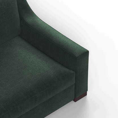 Louis 2 Seater Sofa — Structured Design with Tapered Arms