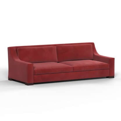 Louis 2 Seater Sofa — Structured Design with Tapered Arms