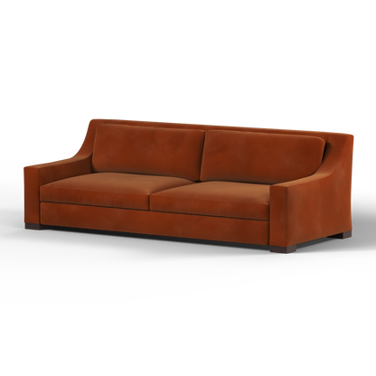 Louis 2 Seater Sofa — Structured Design with Tapered Arms