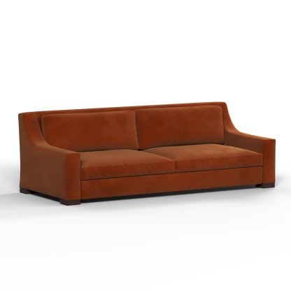 Louis 2 Seater Sofa — Structured Design with Tapered Arms